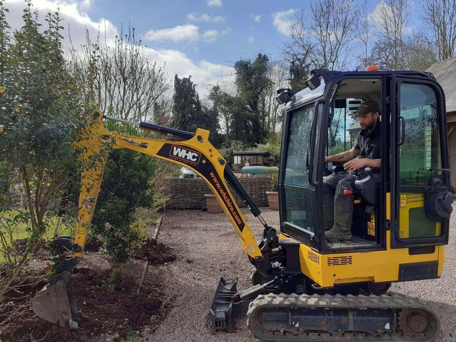 Lewis Garden Services Digger Ground Clearing